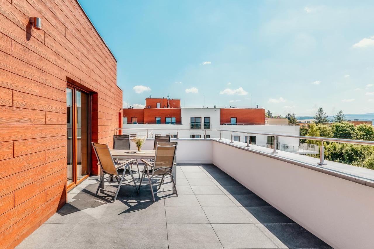 Apartament Widokowy - Penthouse Z Tarasem Bad Kudowa Exterior foto